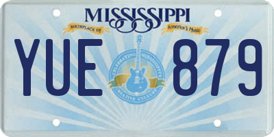 MS license plate YUE879