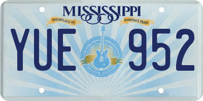 MS license plate YUE952