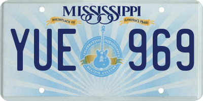 MS license plate YUE969