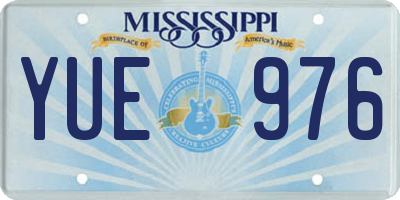 MS license plate YUE976