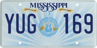 MS license plate YUG169