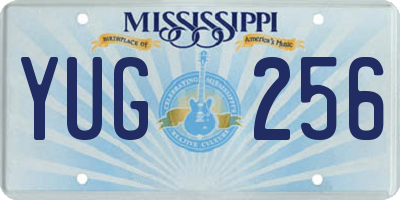 MS license plate YUG256