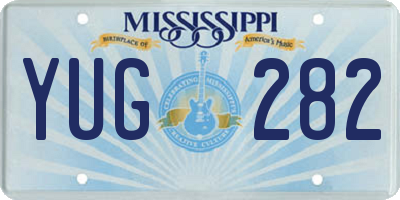 MS license plate YUG282