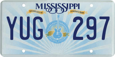 MS license plate YUG297