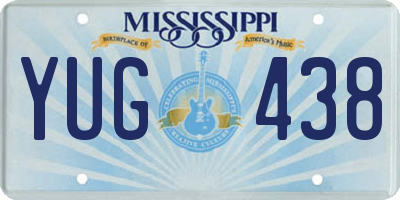 MS license plate YUG438