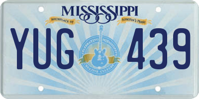 MS license plate YUG439