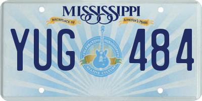 MS license plate YUG484