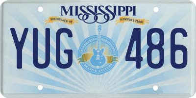 MS license plate YUG486