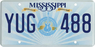 MS license plate YUG488