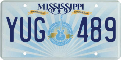 MS license plate YUG489