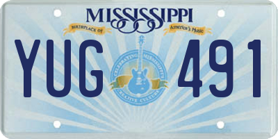MS license plate YUG491
