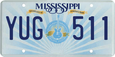 MS license plate YUG511