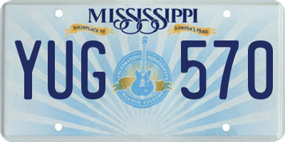 MS license plate YUG570
