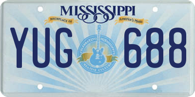 MS license plate YUG688