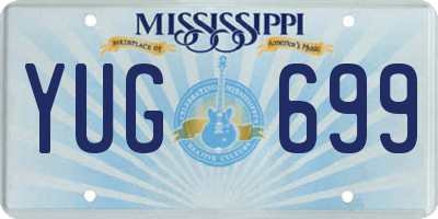 MS license plate YUG699