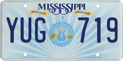 MS license plate YUG719