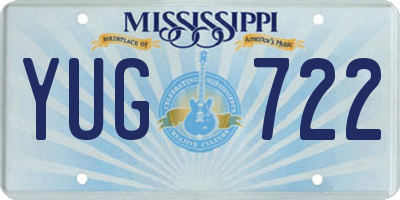 MS license plate YUG722