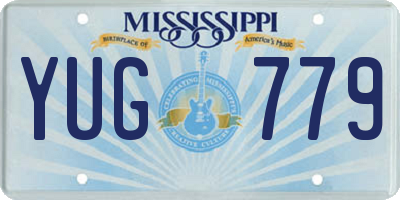MS license plate YUG779