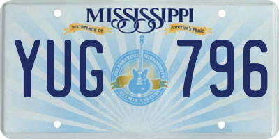 MS license plate YUG796