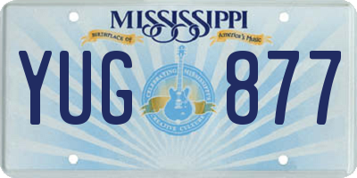 MS license plate YUG877