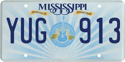 MS license plate YUG913