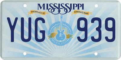 MS license plate YUG939