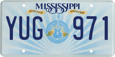 MS license plate YUG971