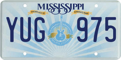 MS license plate YUG975