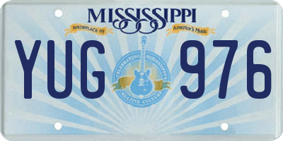 MS license plate YUG976
