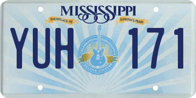 MS license plate YUH171