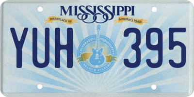 MS license plate YUH395