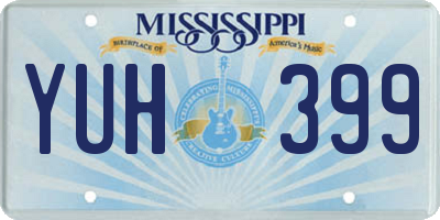 MS license plate YUH399