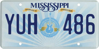 MS license plate YUH486