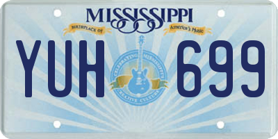 MS license plate YUH699
