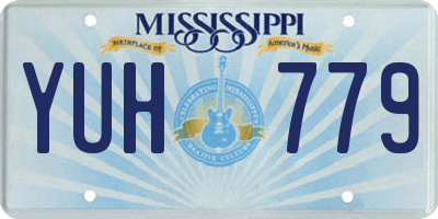 MS license plate YUH779