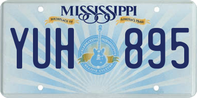 MS license plate YUH895