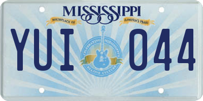 MS license plate YUI044