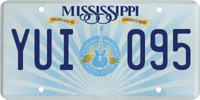 MS license plate YUI095