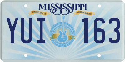 MS license plate YUI163
