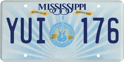 MS license plate YUI176
