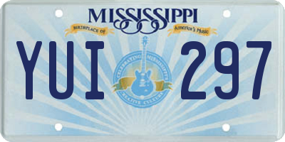 MS license plate YUI297