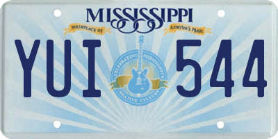 MS license plate YUI544