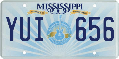 MS license plate YUI656