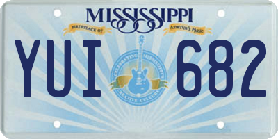 MS license plate YUI682