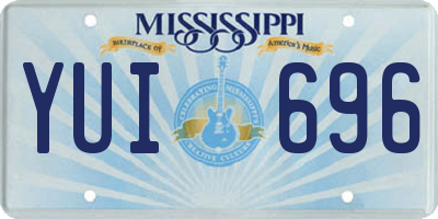 MS license plate YUI696