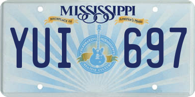 MS license plate YUI697