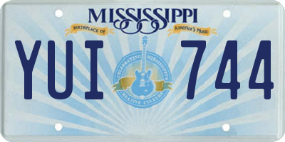 MS license plate YUI744