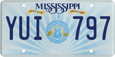 MS license plate YUI797