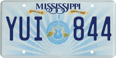 MS license plate YUI844