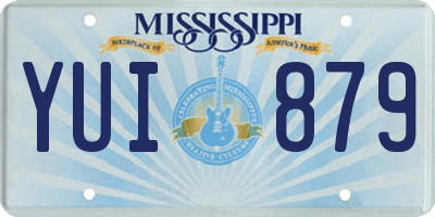 MS license plate YUI879